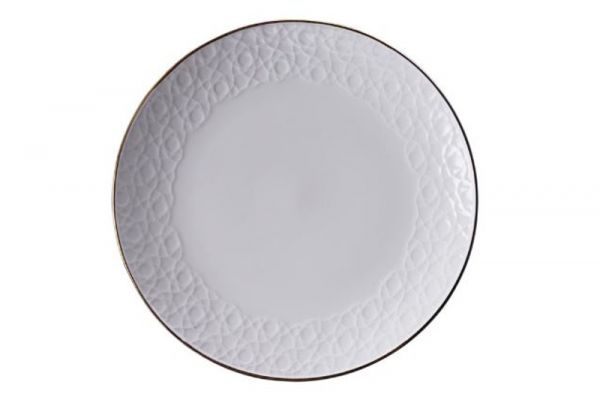Tokyo Design Nippon White Gold Rim Cake Plate 15 cm